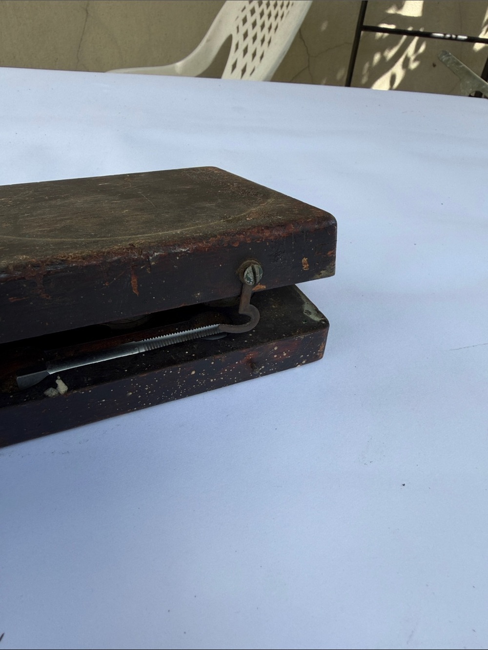 Antique Wells Bros Little Giant Screw Plate Tap & Die Set Wooden Box 1885 - Picture 7 of 9